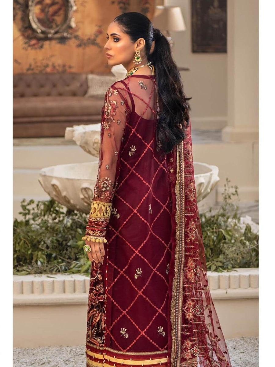 Aik Atelier Casablanca Organza and Tulle Unstitched 3Pc Suit Look-10 - FaisalFabrics.pk