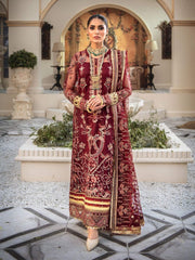 Aik Atelier Casablanca Organza and Tulle Unstitched 3Pc Suit Look-10 - FaisalFabrics.pk