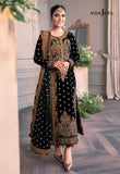 The Ayeza Edit by Asim Jofa Makhmal Royal Velvet 3Pc Suit AJAM-02