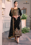 The Ayeza Edit by Asim Jofa Makhmal Royal Velvet 3Pc Suit AJAM-02