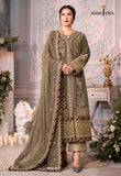 The Ayeza Edit by Asim Jofa Makhmal Royal Velvet 3Pc Suit AJAM-03