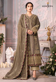 The Ayeza Edit by Asim Jofa Makhmal Royal Velvet 3Pc Suit AJAM-03