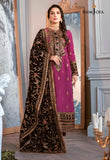 The Ayeza Edit by Asim Jofa Makhmal Royal Raw Silk 3Pc Suit AJAM-04