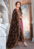 The Ayeza Edit by Asim Jofa Makhmal Royal Raw Silk 3Pc Suit AJAM-04