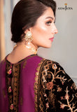 The Ayeza Edit by Asim Jofa Makhmal Royal Raw Silk 3Pc Suit AJAM-04