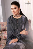 The Ayeza Edit by Asim Jofa Makhmal Royal Velvet 3Pc Suit AJAM-05