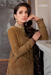 The Ayeza Edit by Asim Jofa Makhmal Royal Velvet 3Pc Suit AJAM-07