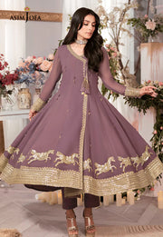 The Ayeza Edit by Asim Jofa Makhmal Royal Chiffon 3Pc Suit AJAM-09