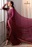 The Ayeza Edit by Asim Jofa Makhmal Royal Velvet 3Pc Suit AJAM-10