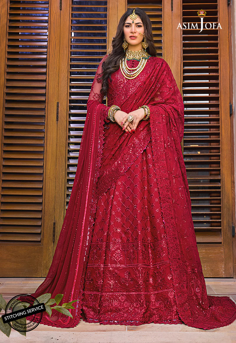 Asim Jofa Baad-e-Naubahar Unstitched Formal Chiffon 3Pc Suit AJBN-03