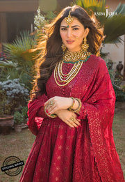 Asim Jofa Baad-e-Naubahar Unstitched Formal Chiffon 3Pc Suit AJBN-03