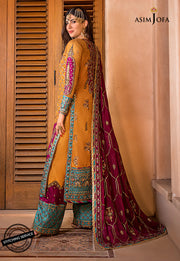 Asim Jofa Baad-e-Naubahar Unstitched Formal Raw Silk 3Pc Suit AJBN-04
