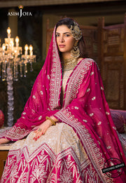 Asim Jofa Baad-e-Naubahar Unstitched Formal Net 3Pc Suit AJBN-05