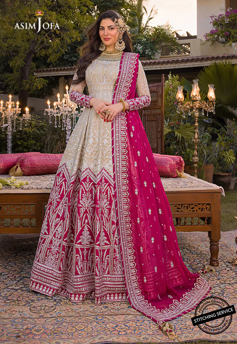 Asim Jofa Baad-e-Naubahar Unstitched Formal Net 3Pc Suit AJBN-05