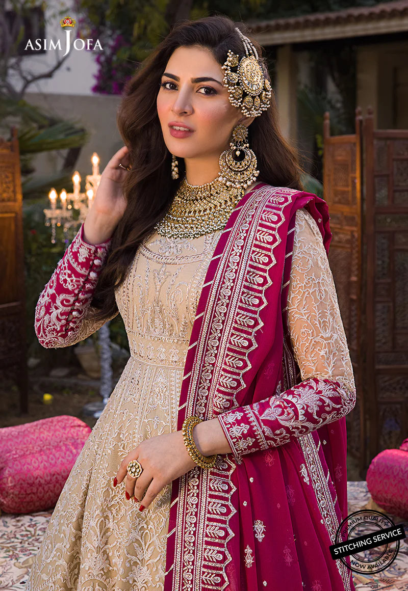 Asim Jofa Baad-e-Naubahar Unstitched Formal Net 3Pc Suit AJBN-05