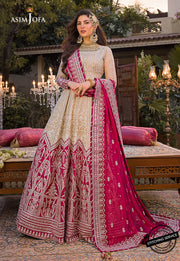Asim Jofa Baad-e-Naubahar Unstitched Formal Net 3Pc Suit AJBN-05