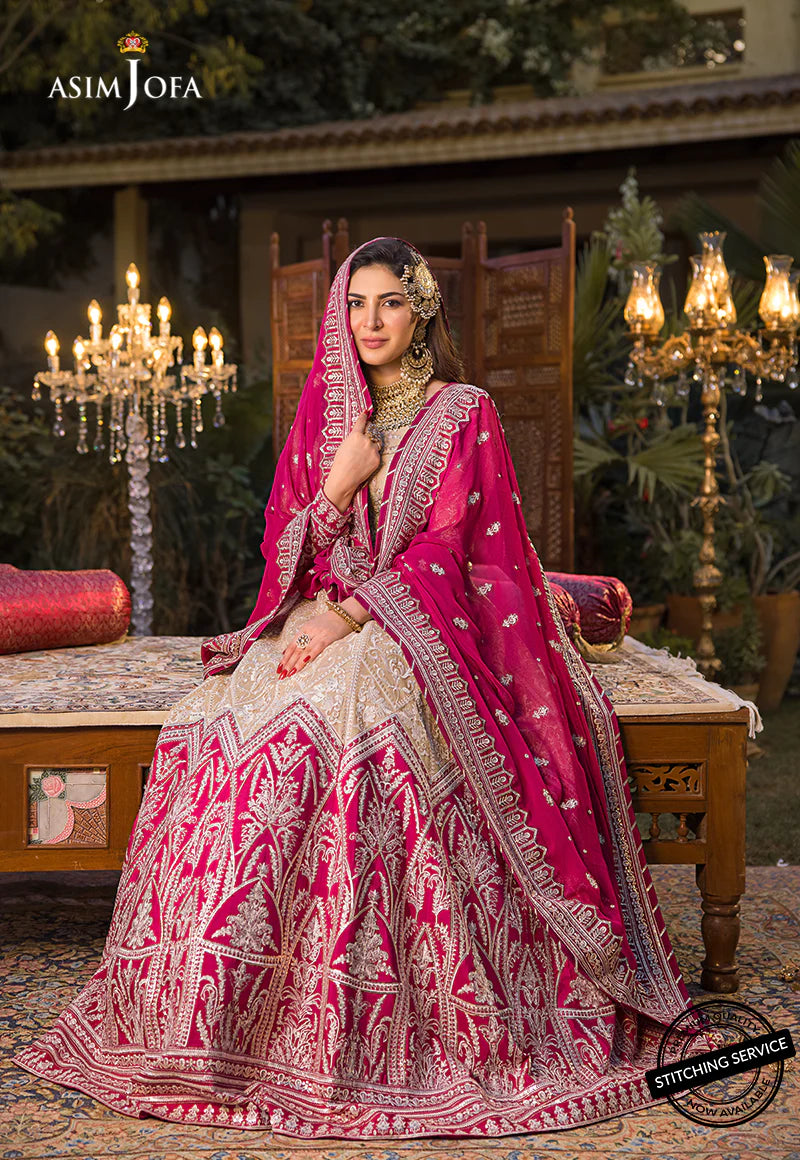 Asim Jofa Baad-e-Naubahar Unstitched Formal Net 3Pc Suit AJBN-05