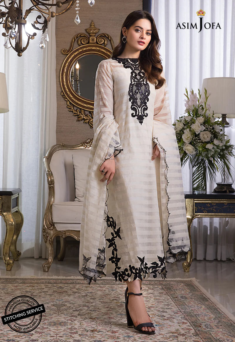 The Iqra & Minal Edit by Asim Jofa Embroidered 3Pc Suit AJIM-02