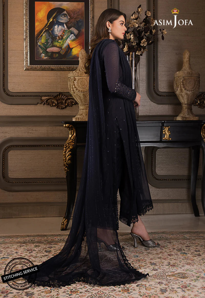 The Iqra & Minal Edit by Asim Jofa Embroidered 3Pc Suit AJIM-04