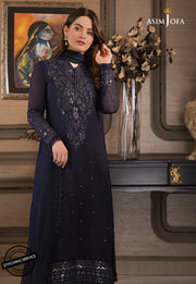 The Iqra & Minal Edit by Asim Jofa Embroidered 3Pc Suit AJIM-04