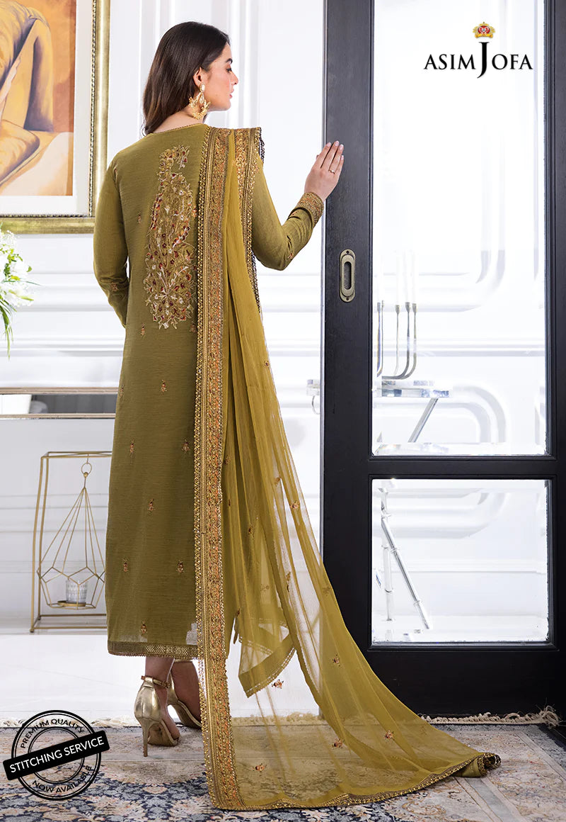 The Iqra & Minal Edit by Asim Jofa Embroidered 3Pc Suit AJIM-08