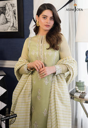 The Iqra & Minal Edit by Asim Jofa Embroidered 3Pc Suit AJIM-10