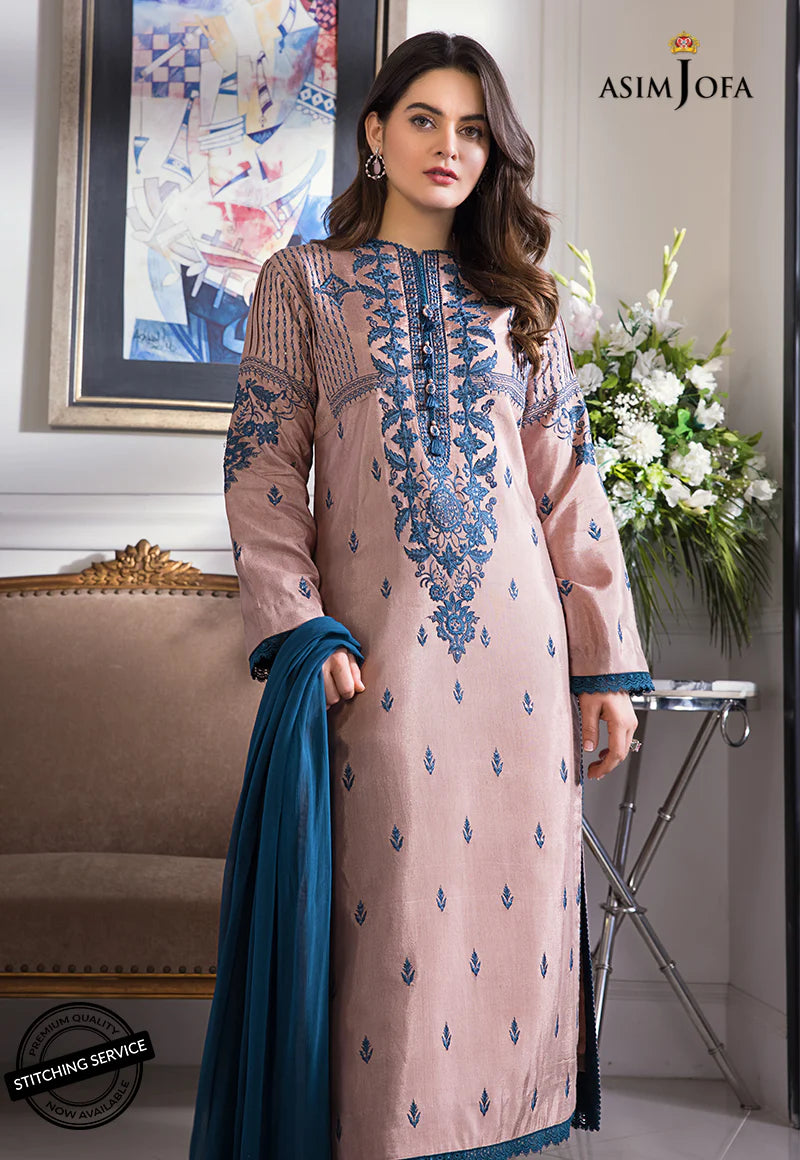The Iqra & Minal Edit by Asim Jofa Embroidered 3Pc Suit AJIM-16