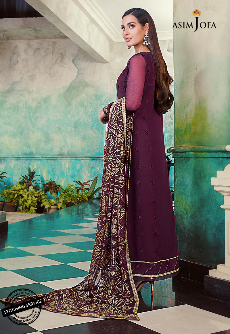 The Iqra & Minal Edit by Asim Jofa Embroidered 3Pc Suit AJIM-19