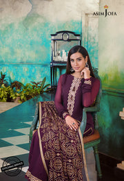 The Iqra & Minal Edit by Asim Jofa Embroidered 3Pc Suit AJIM-19