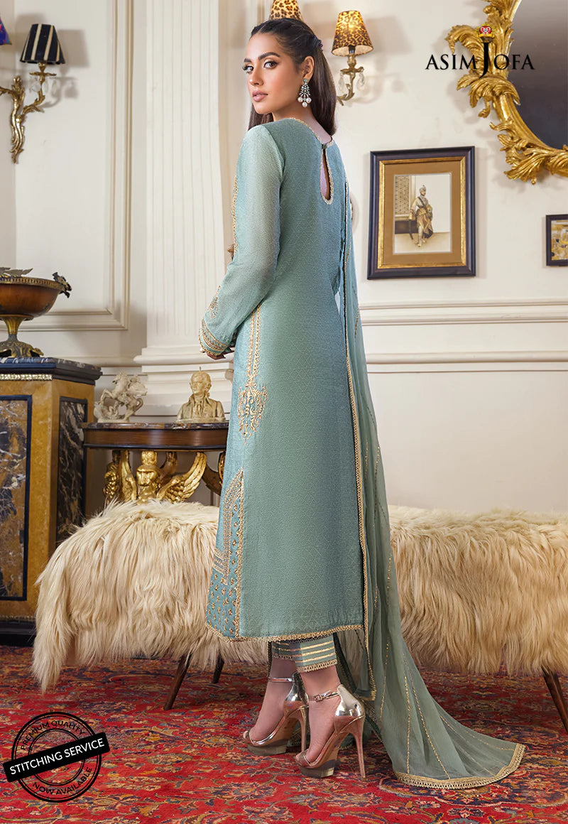 The Iqra & Minal Edit by Asim Jofa Embroidered 3Pc Suit AJIM-21