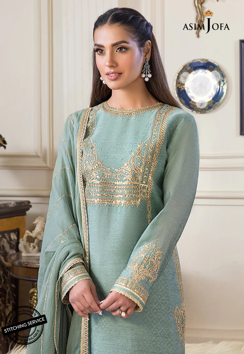 The Iqra & Minal Edit by Asim Jofa Embroidered 3Pc Suit AJIM-21