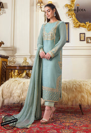 The Iqra & Minal Edit by Asim Jofa Embroidered 3Pc Suit AJIM-21