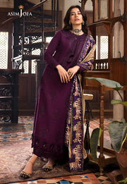 The Syra Edit Unstitched Embrodered Cotton Slub 3Pc Suit AJK-02