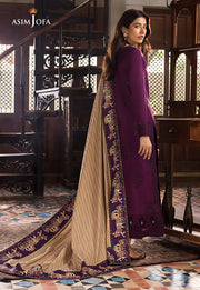 The Syra Edit Unstitched Embrodered Cotton Slub 3Pc Suit AJK-02