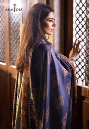 The Syra Edit Unstitched Embrodered Cotton Slub 3Pc Suit AJK-03