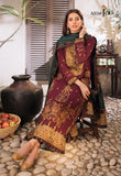 The Syra Edit Unstitched Embrodered Cotton Slub 3Pc Suit AJK-04