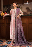 The Syra Edit Unstitched Embrodered Cotton Slub 3Pc Suit AJK-05