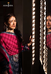 The Syra Edit Unstitched Embrodered Cotton Slub 3Pc Suit AJK-06