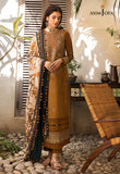 The Syra Edit Unstitched Embrodered Cotton Slub 3Pc Suit AJK-07