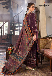 The Syra Edit Unstitched Embrodered Cotton Slub 3Pc Suit AJK-09