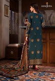 The Syra Edit Unstitched Embrodered Cotton Slub 3Pc Suit AJK-10