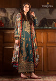 The Syra Edit Unstitched Embrodered Cotton Slub 3Pc Suit AJK-10