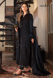 The Syra Edit Unstitched Embrodered Cotton Net 3Pc Suit AJK-13