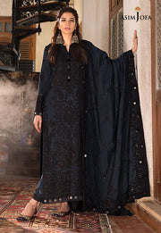 The Syra Edit Unstitched Embrodered Cotton Net 3Pc Suit AJK-13