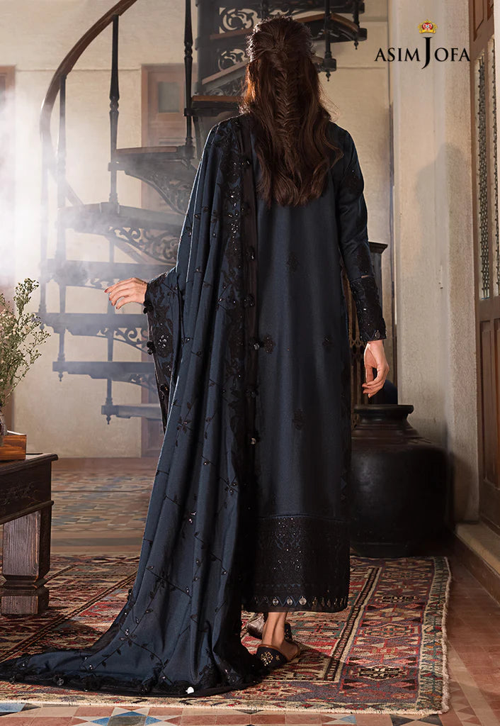 The Syra Edit Unstitched Embrodered Cotton Net 3Pc Suit AJK-13