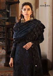 The Syra Edit Unstitched Embrodered Cotton Net 3Pc Suit AJK-13
