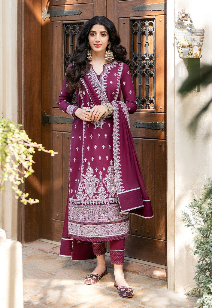 Asim Jofa Eid Festive Embroidered Cotton Unstitched 3Pc Suit AJKM-02