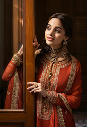 Asim Jofa Eid Festive Embroidered Chiffon Unstitched 3Pc Suit AJKM-03