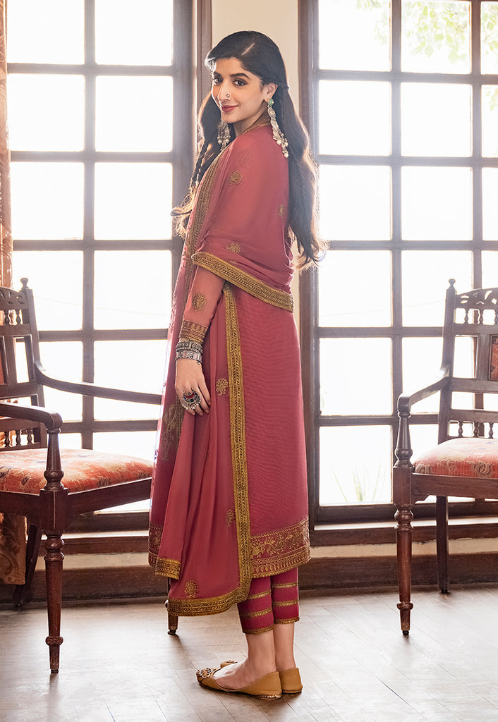Asim Jofa Eid Festive Embroidered Net Unstitched 3Pc Suit AJKM-06