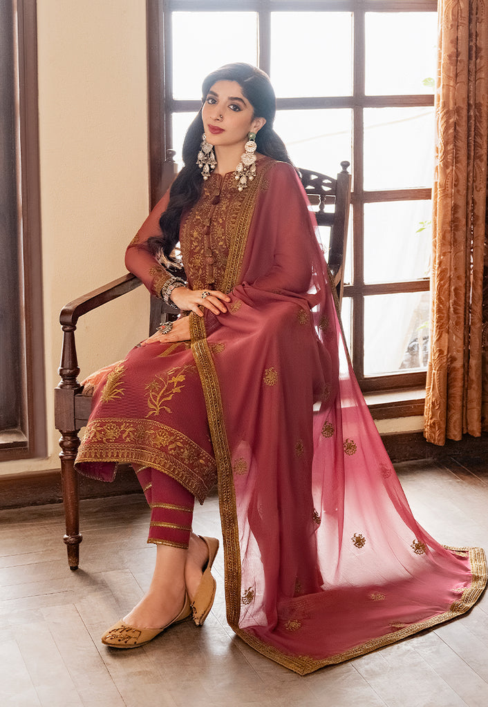 Asim Jofa Eid Festive Embroidered Net Unstitched 3Pc Suit AJKM-06